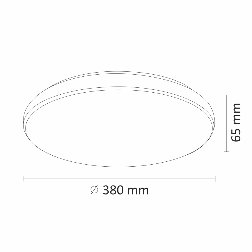 LED Aptumšojams griestu gaismeklis DESERT LED/24W/230V ar tālvadības pulti