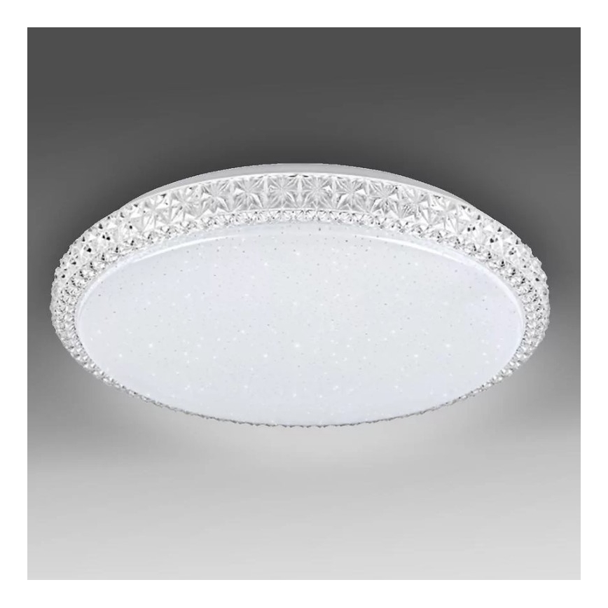 LED Aptumšojams griestu gaismeklis IRINA LED/48W/230V ar tālvadības pulti