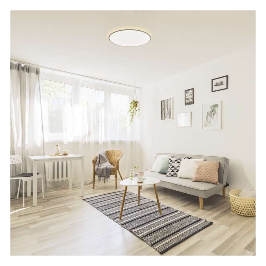 LED Aptumšojams griestu gaismeklis LED/24W/230V + tālvadības pults apaļš 2700K-6500K