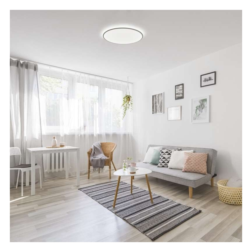 LED Aptumšojams griestu gaismeklis LED/24W/230V + tālvadības pults apaļš 2700K-6500K