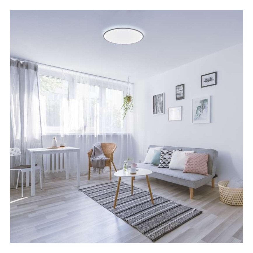 LED Aptumšojams griestu gaismeklis LED/24W/230V + tālvadības pults apaļš 2700K-6500K