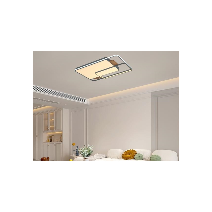 LED aptumšojams griestu gaismeklis LED/280W/230V 3000-6500K + tālvadības pults