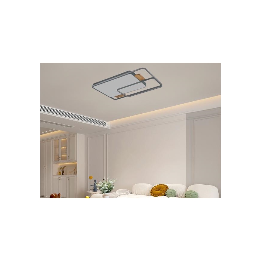 LED aptumšojams griestu gaismeklis LED/280W/230V 3000-6500K + tālvadības pults