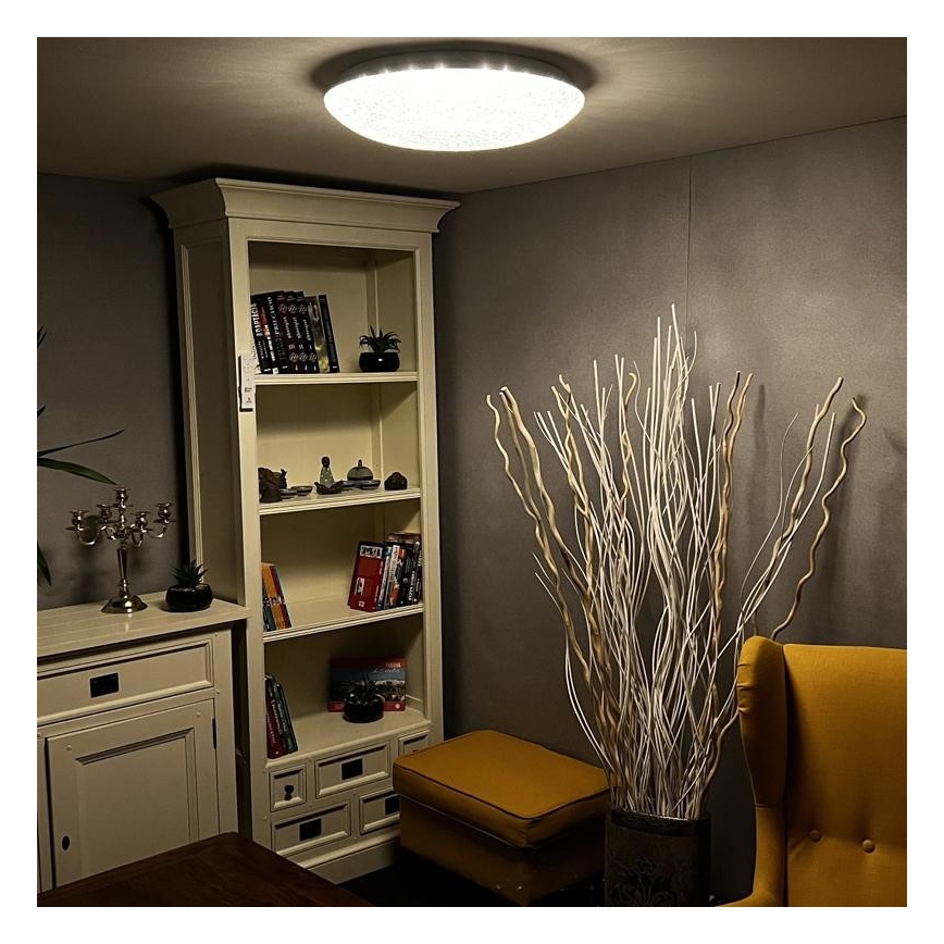 LED Aptumšojams griestu gaismeklis LED/48W/230V 2700-6500K Wi-Fi Tuya + tālvadības pults