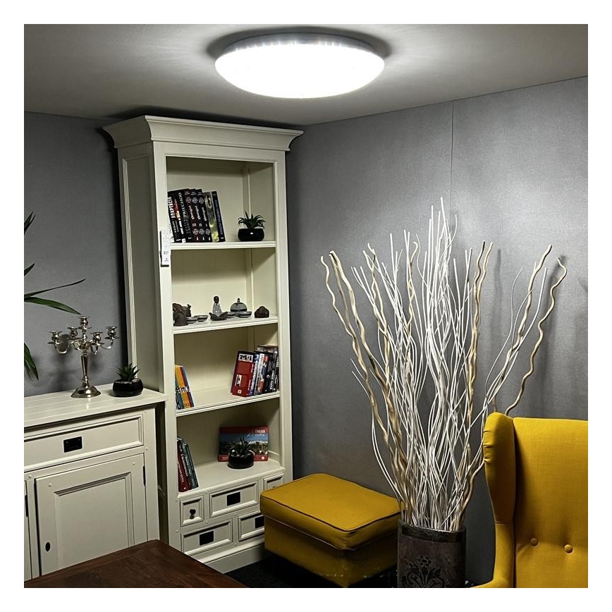 LED Aptumšojams griestu gaismeklis LED/48W/230V 2700-6500K Wi-Fi Tuya + tālvadības pults