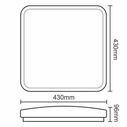 LED Aptumšojams griestu gaismeklis LED/50W/230V