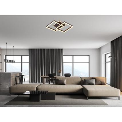 LED aptumšojams griestu gaismeklis LED/80W/230V 3000-6500K + tālvadības pults