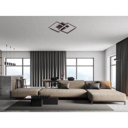 LED aptumšojams griestu gaismeklis LED/80W/230V 3000-6500K + tālvadības pults