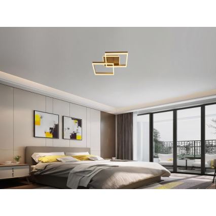 LED aptumšojams griestu gaismeklis LED/80W/230V 3000-6500K + tālvadības pults