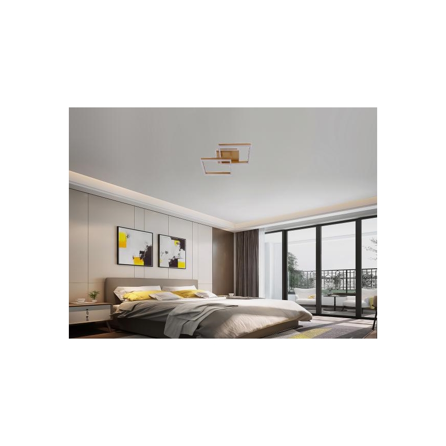 LED aptumšojams griestu gaismeklis LED/80W/230V 3000-6500K + tālvadības pults
