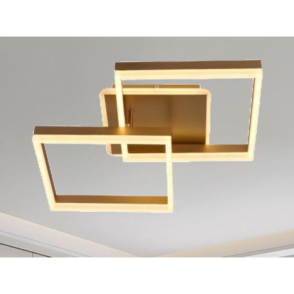 LED aptumšojams griestu gaismeklis LED/80W/230V 3000-6500K + tālvadības pults