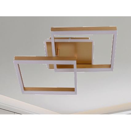 LED aptumšojams griestu gaismeklis LED/80W/230V 3000-6500K + tālvadības pults