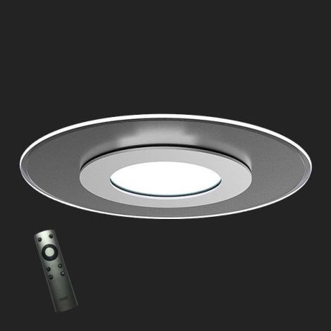 LED Aptumšojams griestu gaismeklis SHAPY ar tālvadības pulti 1xLED/39W/230V