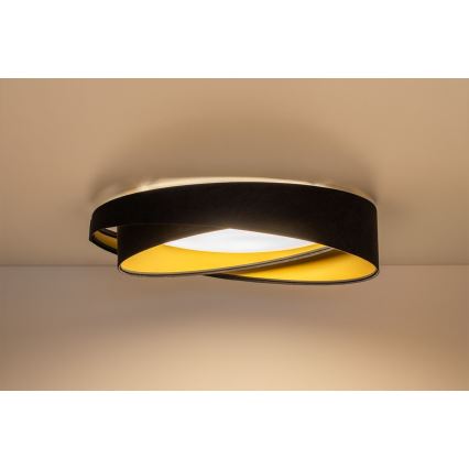 LED regulējams griestu gaismeklis SMART GALAXY MODERN LED/24W/230V 3000-6500K Ø 55 cm melns/zelts + tālvadības pults