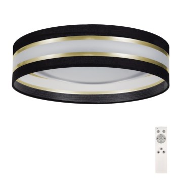 LED Aptumšojams griestu gaismeklis SMART CORAL GOLD LED/24W/230V melns/zelta + tāladības pults