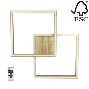 LED Aptumšojams griestu lampa RAMME LED/48W/230V + TP matēts ozolkoks