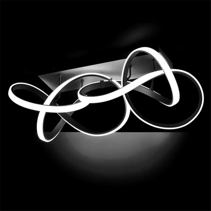 LED aptumšojams griestu lukturis INDIGO LED/64W/230V melns