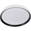 LED aptumšojams griestu lukturis LIXAN LED/47W/230V 3000-6500K pr. 38,6 cm balts/melns + tālvadība