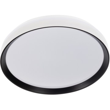 LED aptumšojams griestu lukturis LIXAN LED/47W/230V 3000-6500K pr. 38,6 cm balts/melns + tālvadība