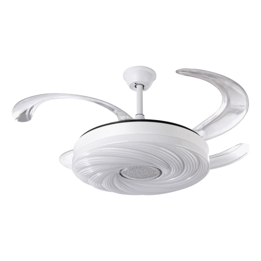 LED Aptumšojams griestu ventilators LED/60W/230V 3000-6000K d. 50 cm balta + tālvadības pults