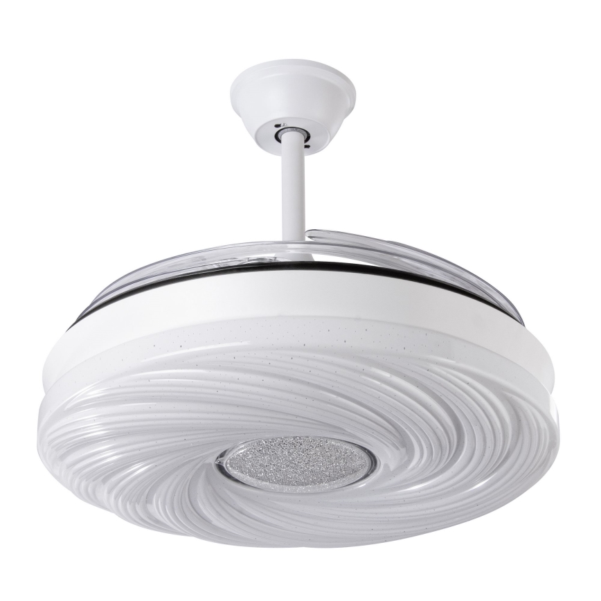 LED Aptumšojams griestu ventilators LED/60W/230V 3000-6000K d. 50 cm balta + tālvadības pults