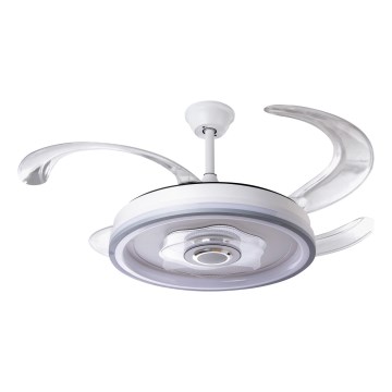 LED Aptumšojams griestu ventilators LED/70W/230V 3000-6000K d. 50 cm balta + tālvadības pults