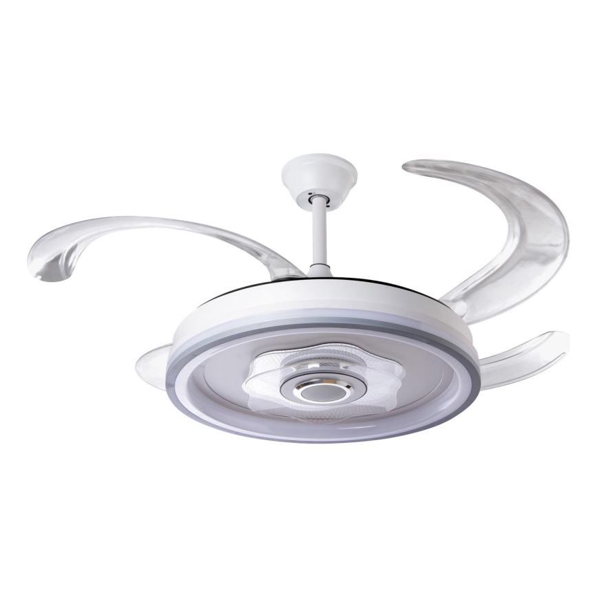LED Aptumšojams griestu ventilators LED/70W/230V 3000-6000K d. 50 cm balta + tālvadības pults