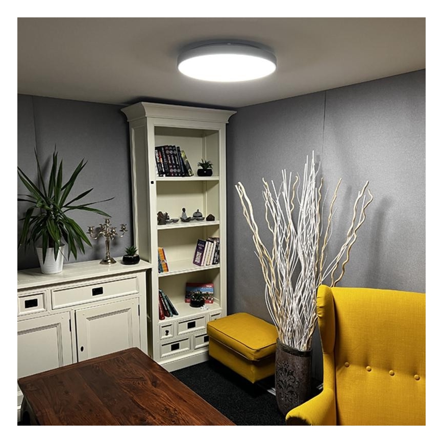 LED Aptumšojams grietu gaismeklis LED/48W/230V 2700-6500K Wi-Fi Tuya + tālvadības pults