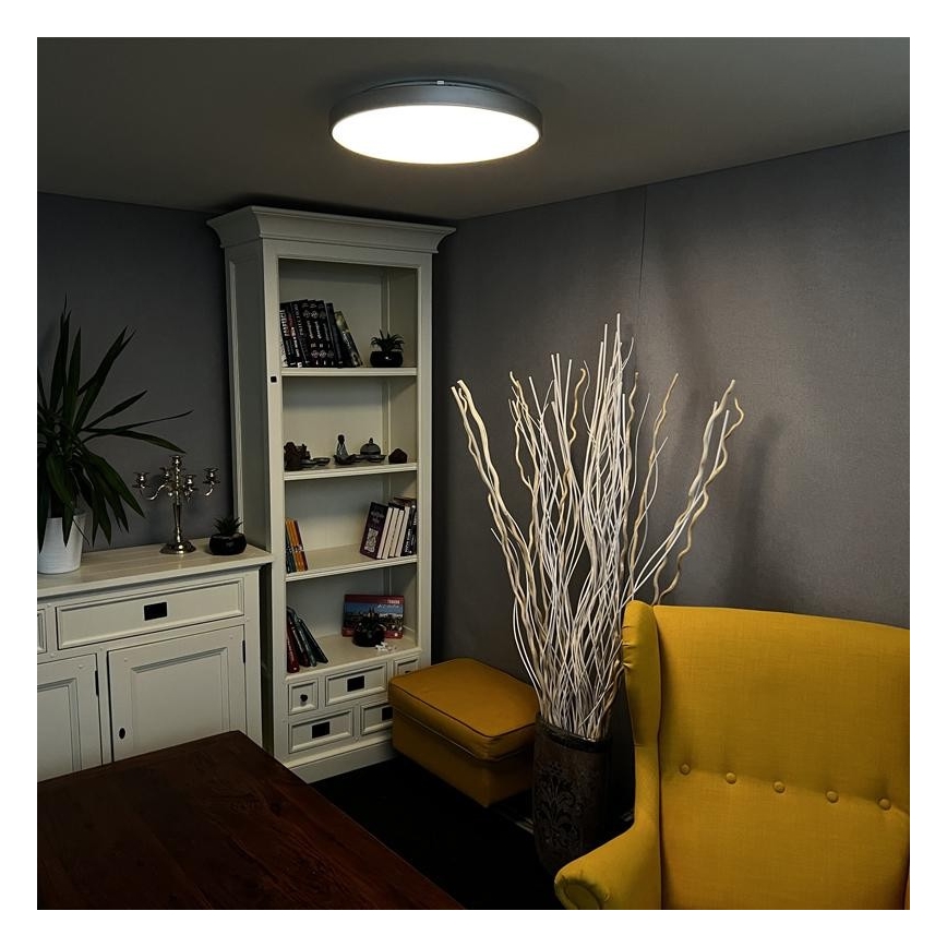 LED Aptumšojams grietu gaismeklis LED/48W/230V 2700-6500K Wi-Fi Tuya + tālvadības pults
