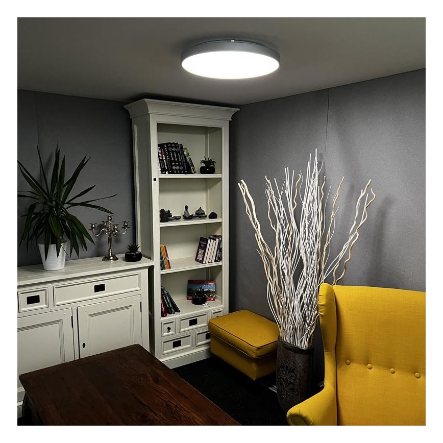 LED Aptumšojams grietu gaismeklis LED/48W/230V 2700-6500K Wi-Fi Tuya + tālvadības pults