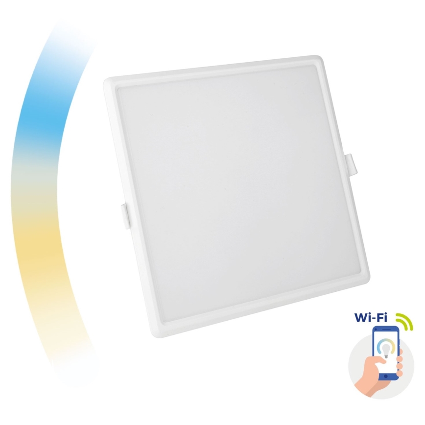 LED Aptumšojams iegremdējams gaismeklis ALGINE LED/22W/230V Wi-Fi Tuya kvadrātveida