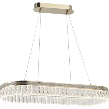 LED aptumšojams kristāla lustrs uz troses THALIA LED/50W/230V 3000-6000K + tālvadības pults