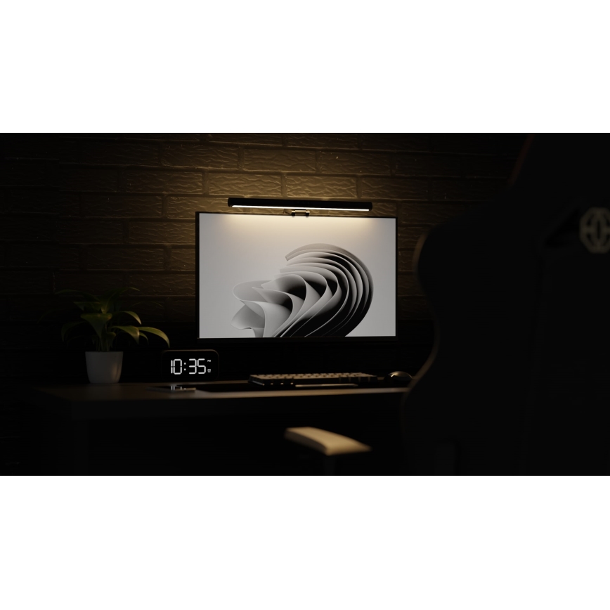LED Aptumšojams monitora apgaismojums LEVANO LED/5W/5V 3000-6000K melna