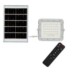 LED Aptumšojams saules enerģijas āra prožektors LED/10W/3,2V IP65 6400K balta + tālvadības pults