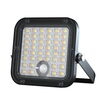 LED Aptumšojams saules enerģijas prožektors ar sensoru LED/10W/3,7V 4000/6000K IP65 3600 mAh + tālvadības pults