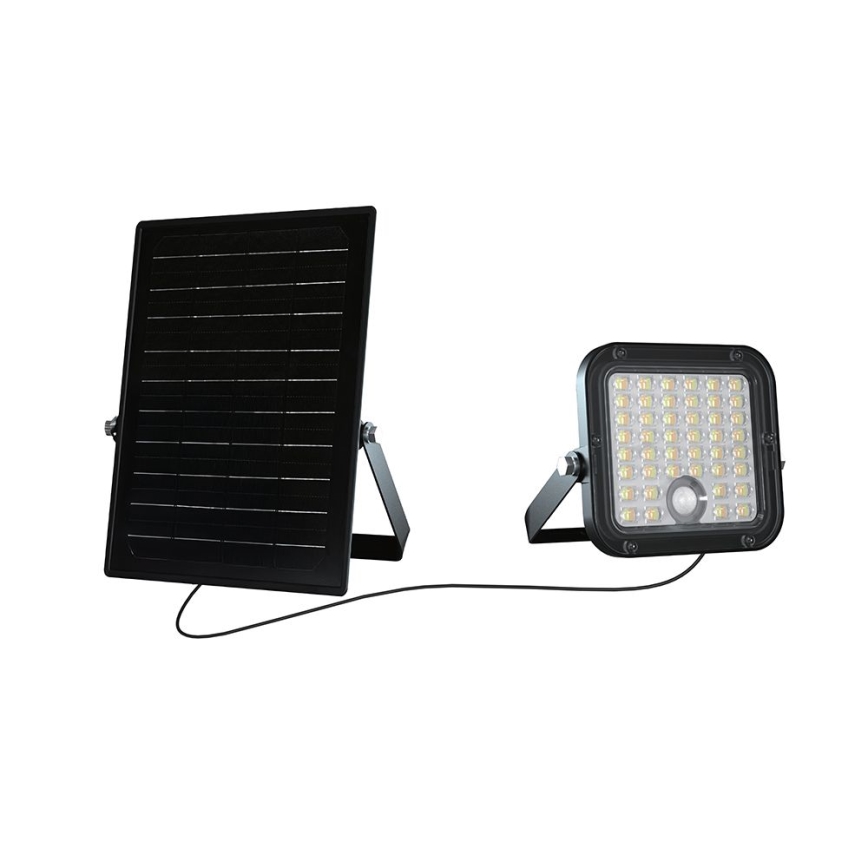 LED Aptumšojams saules enerģijas prožektors ar sensoru LED/10W/3,7V 4000/6000K IP65 3600 mAh + tālvadības pults