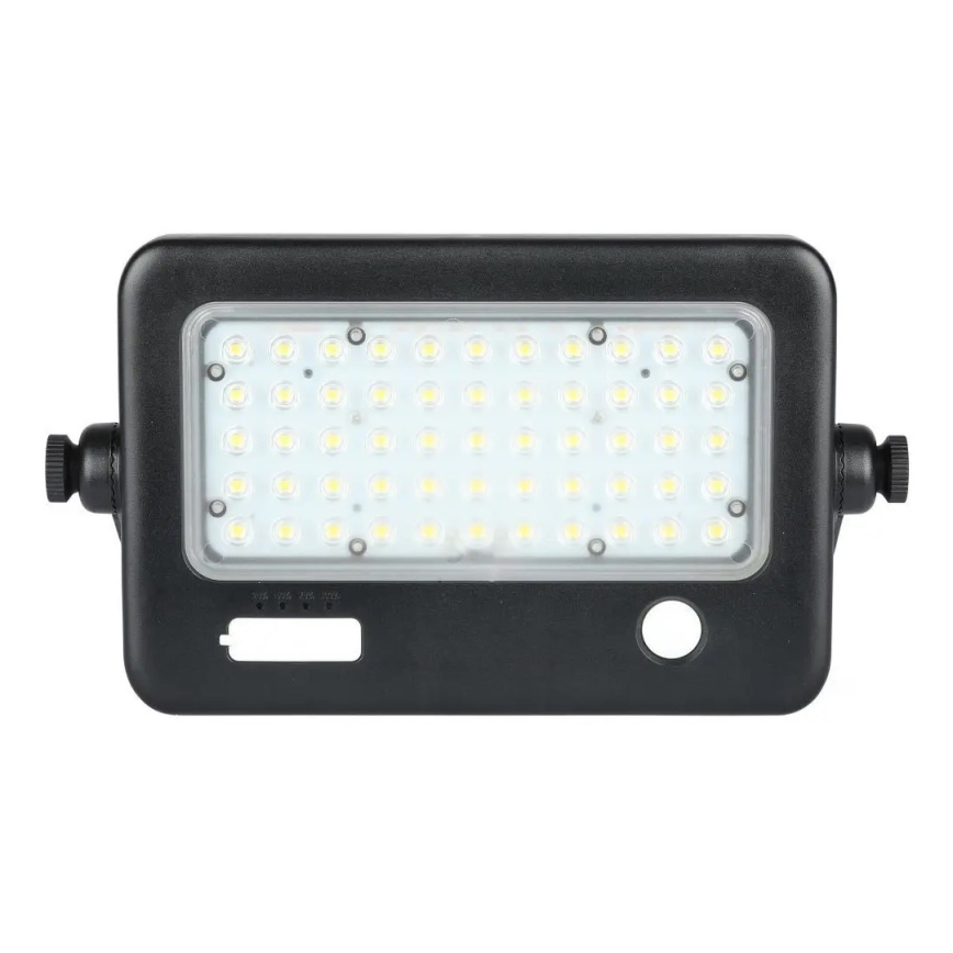 LED Aptumšojams saules enerģijas prožektors ar sensoru LED/10W/3,7V 4000K IP65 7200 mAh + USB ports