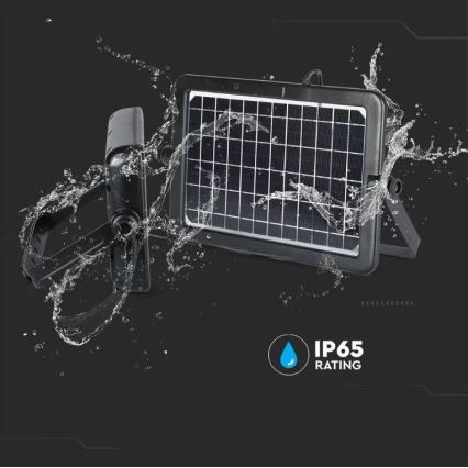 LED Aptumšojams saules enerģijas prožektors ar sensoru LED/10W/3,7V 4000K IP65 7200 mAh + USB ports