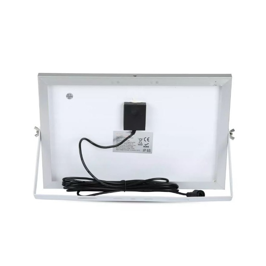 LED Aptumšojams saules enerģijas prožektors LED/12W/3,2V 6000K IP65 5000 mAh + tālvadības pults