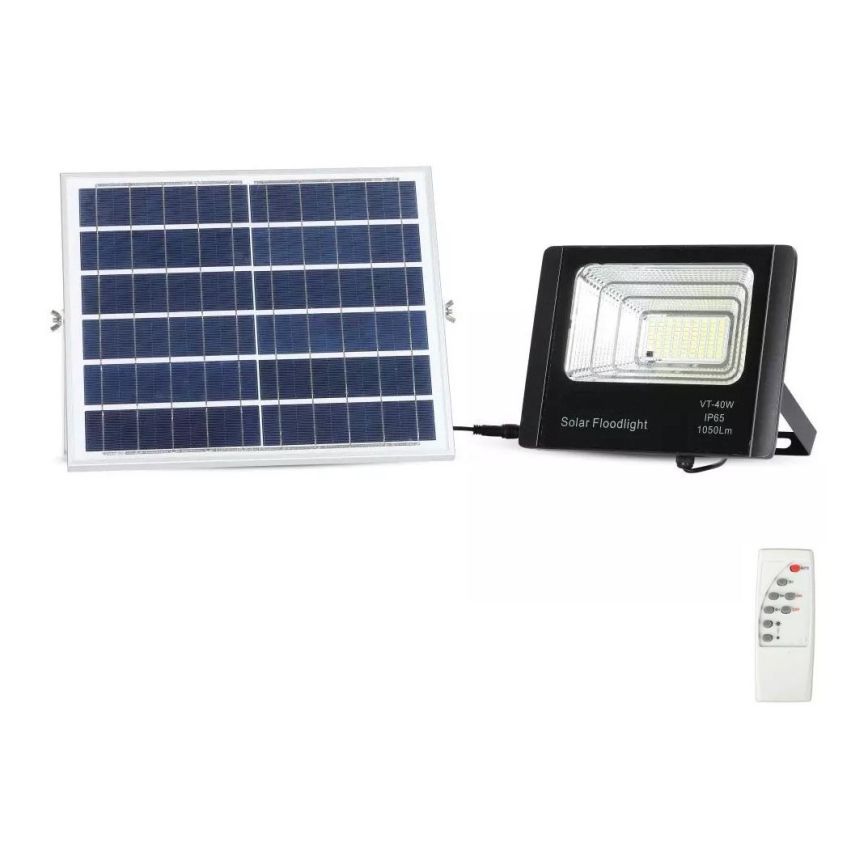 LED Aptumšojams saules enerģijas prožektors LED/16W/3,2V 4000K IP65 10000 mAh + tālvadības pults