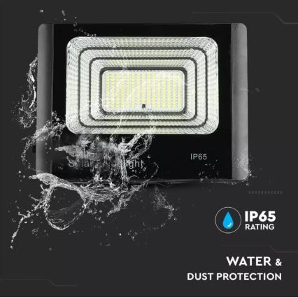 LED Aptumšojams saules enerģijas prožektors LED/16W/3,2V 4000K IP65 10000 mAh + tālvadības pults