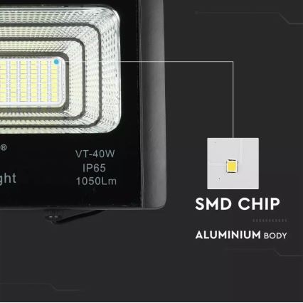LED Aptumšojams saules enerģijas prožektors LED/16W/3,2V 4000K IP65 10000 mAh + tālvadības pults