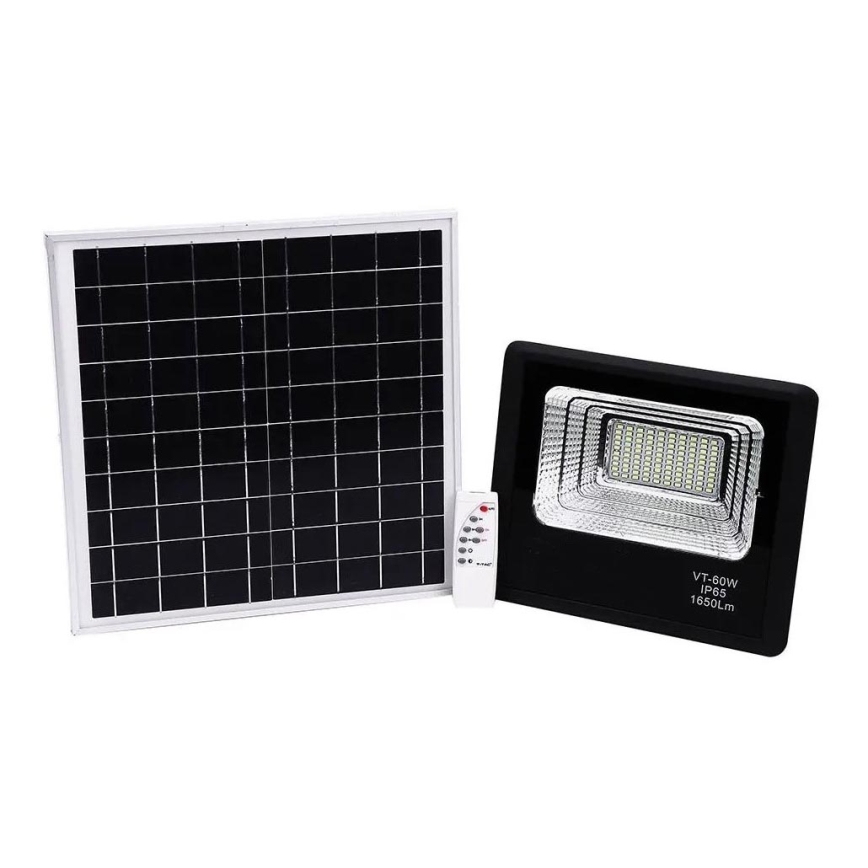 LED Aptumšojams saules enerģijas prožektors LED/20W/6,4V 4000K IP65 10000 mAh + tālvadības pults