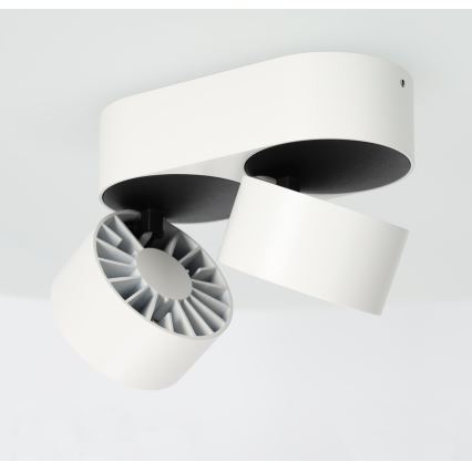 LED Aptumšojams starmetis LAHTI MINI 2xLED/9W/230V 3000K CRI 90 balts