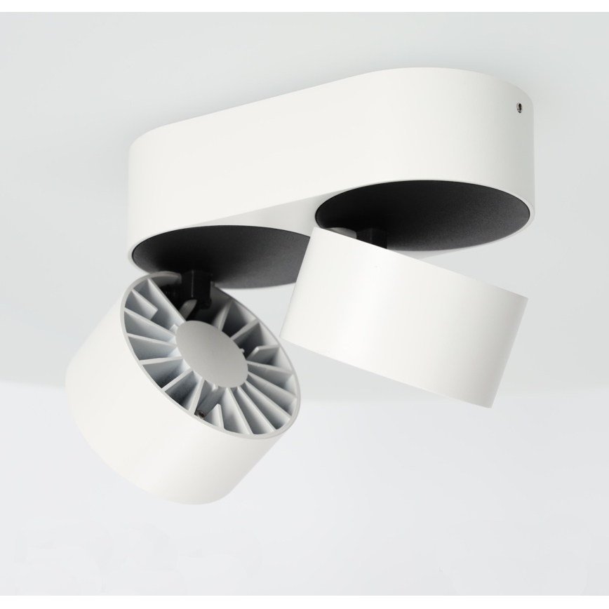 LED Aptumšojams starmetis LAHTI MINI 2xLED/9W/230V 3000K CRI 90 balts