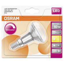 LED Apumšojama prožektoru spuldze E14/5,9W/230V - Osram