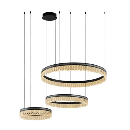 Aptumšojama LED kristāla lustra uz troses THALIA LED/120W/230V 3000-6000K + tālvadība