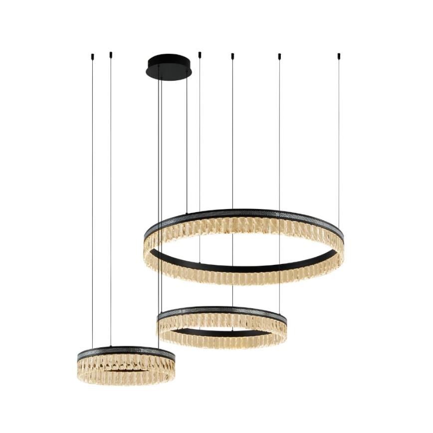 Aptumšojama LED kristāla lustra uz troses THALIA LED/120W/230V 3000-6000K + tālvadība