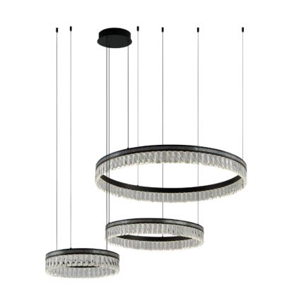 Aptumšojama LED kristāla lustra uz troses THALIA LED/120W/230V 3000-6000K + tālvadība