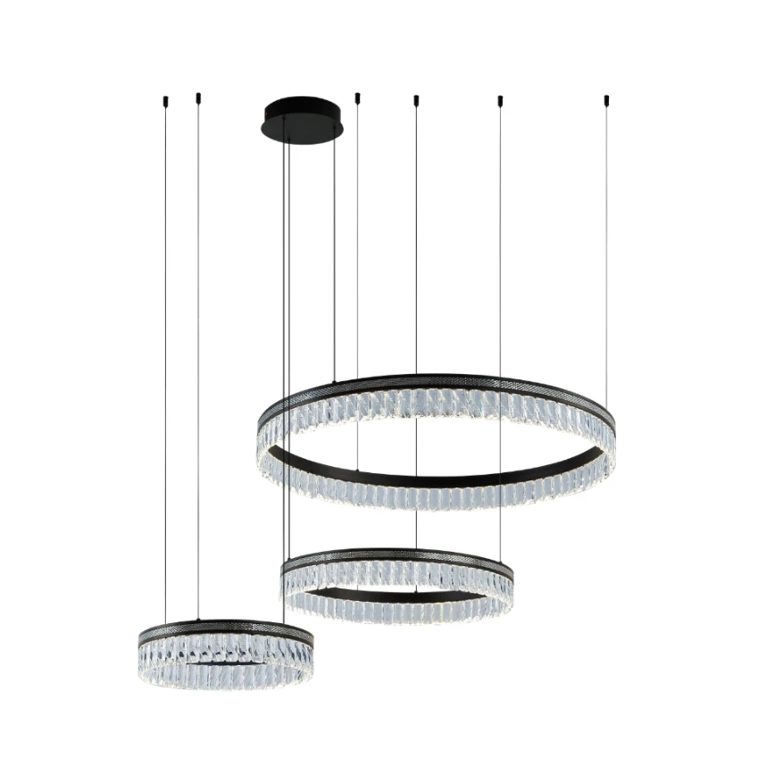 Aptumšojama LED kristāla lustra uz troses THALIA LED/120W/230V 3000-6000K + tālvadība